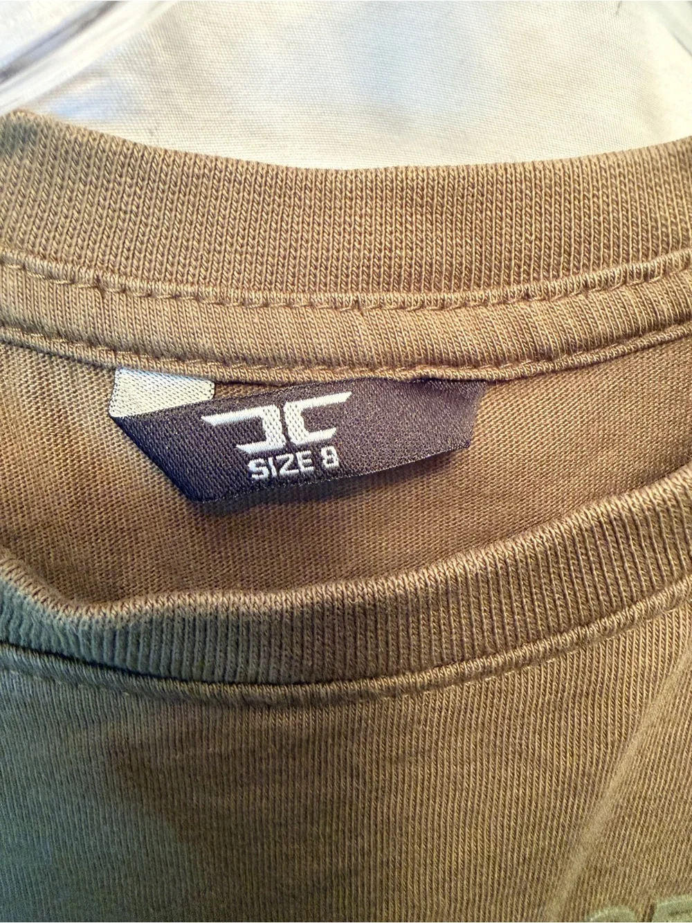 Jordan Craig Boys Size 8 See You In Paradise Tonal T-Shirt Olive Green Logo